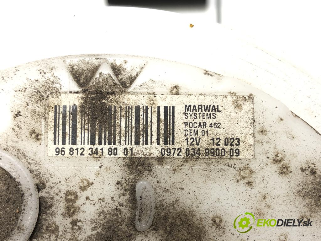 PEUGEOT 3008 nadwozie wielkoprzestrzenne (MPV) (0U_) 2009 - 2017    1.6 VTi 88 kW [120 KM] benzyna 2009 - 2016  Pumpa paliva vnútorná 968123418001 (Palivové pumpy, čerpadlá, plaváky)