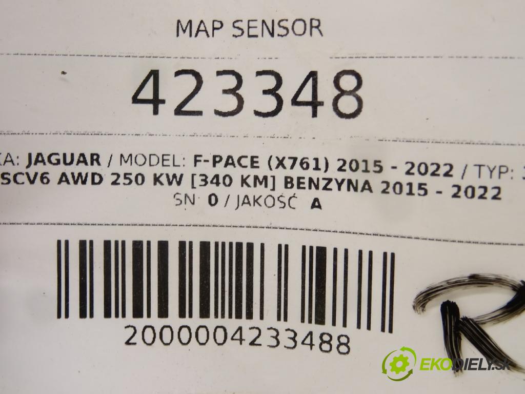 JAGUAR F-PACE (X761) 2015 - 2022    3.0 SCV6 AWD 250 kW [340 KM] benzyna 2015 - 2022  MAP senzor 6G91-12T551-AC (Ostatné)