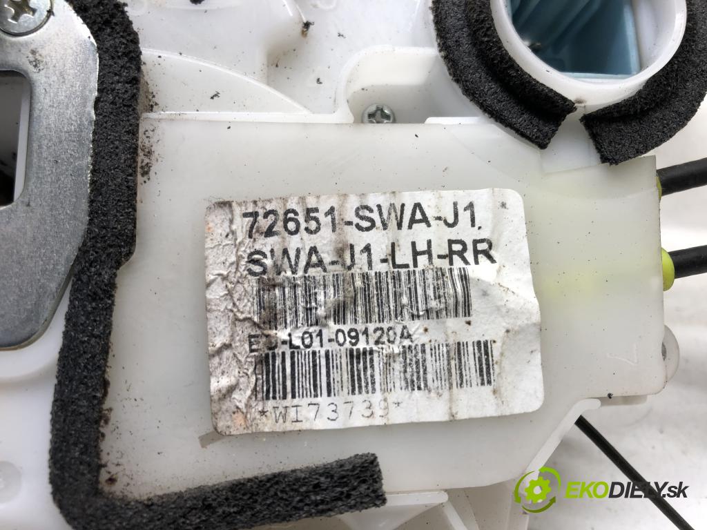 HONDA CR-V III (RE_) 2006 - 2022    2.2 i-CTDi 4WD (RE6) 103 kW [140 KM] olej napędowy  zámok zadní část levý 72651-SWA-J1
