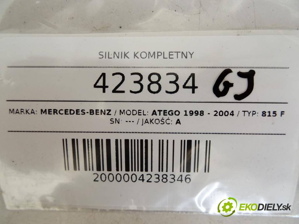 MERCEDES-BENZ ATEGO 1998 - 2004    815 F  Motor KOMPLETNÍ: OM904