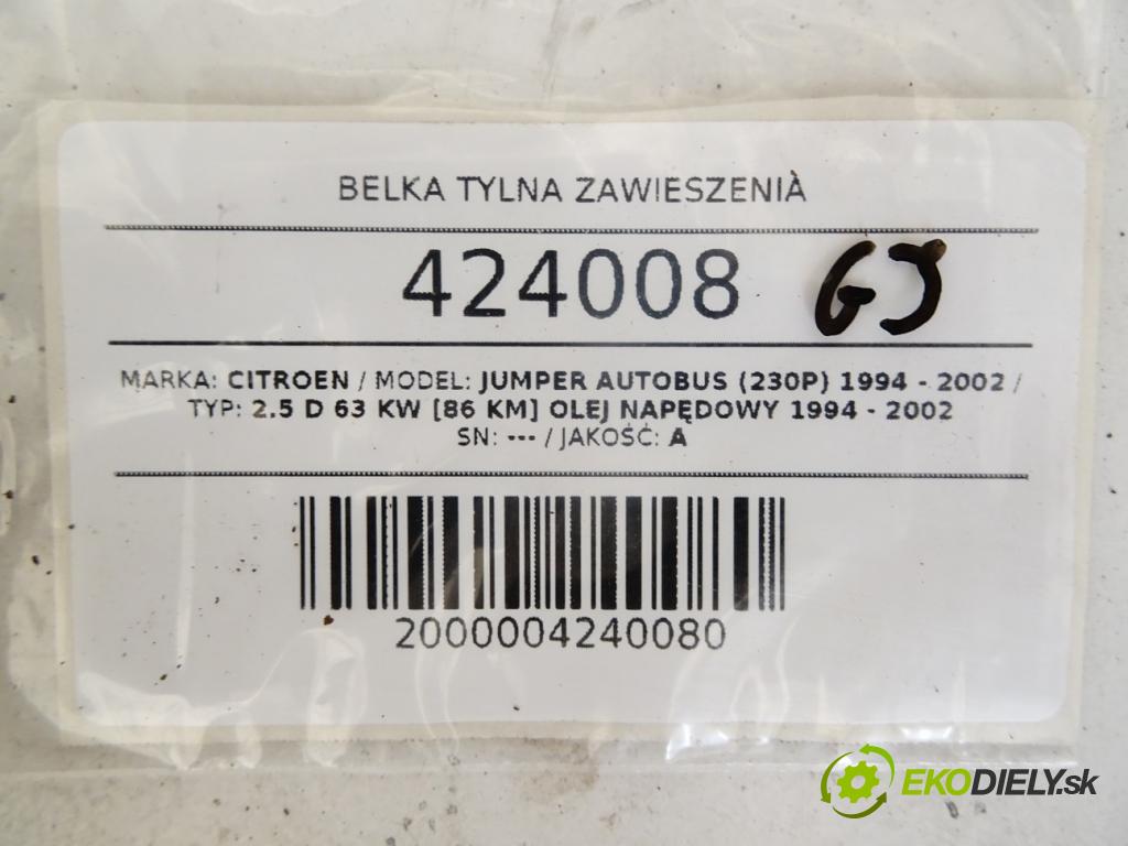 CITROEN JUMPER Autobus (230P) 1994 - 2002    2.5 D 63 kW [86 KM] olej napędowy 1994 - 2002  výztuha zadní část nápravy