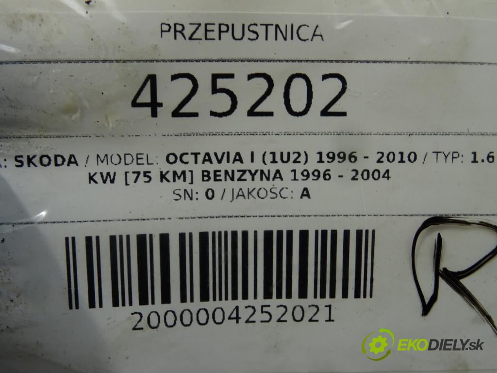 SKODA OCTAVIA I (1U2) 1996 - 2010    1.6 55 kW [75 KM] benzyna 1996 - 2004  Škrtiaca klapka  (Škrtiace klapky)