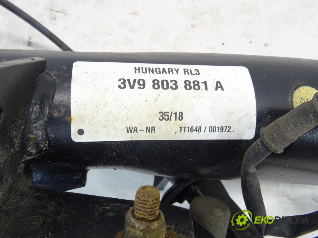 SKODA SUPERB III (3V3) 2015 - 2022    2.0 TDI 140 kW [190 KM] olej napędowy 2015 - 2022  Hák tažné zařízení 3V9803881A