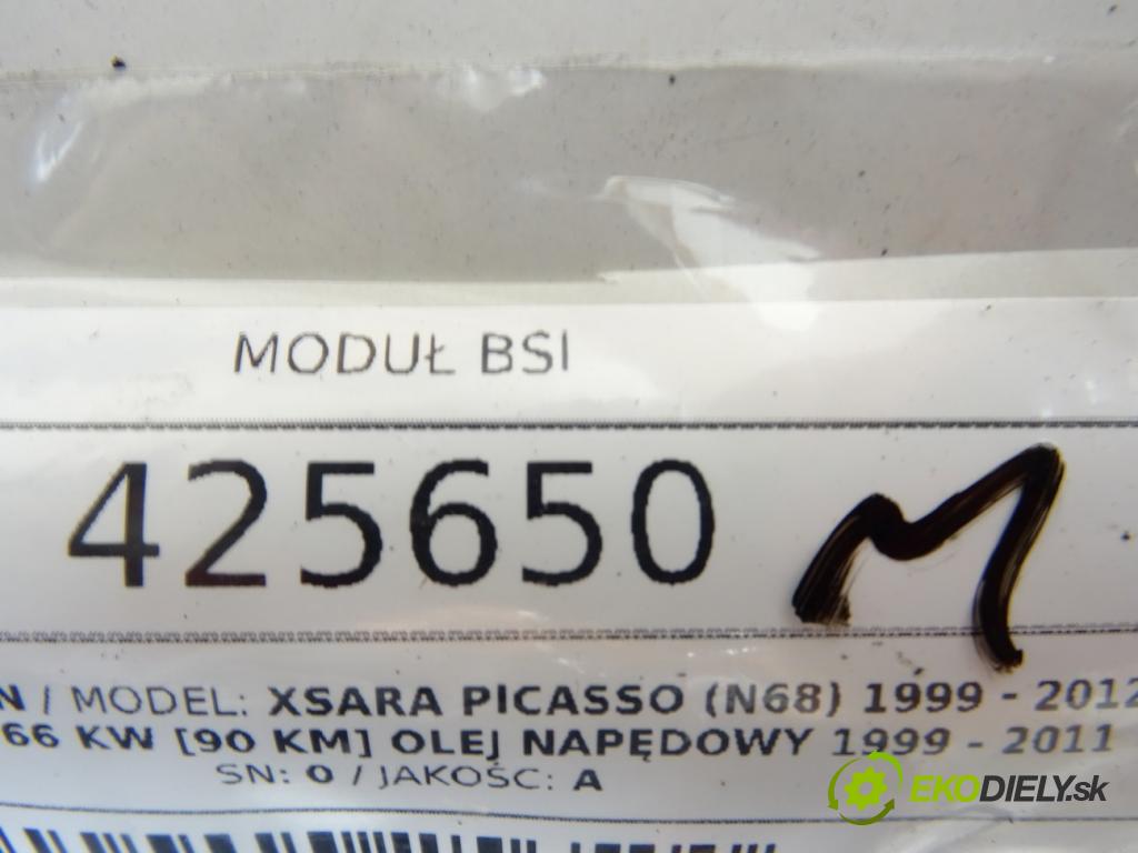CITROEN XSARA PICASSO (N68) 1999 - 2012    2.0 HDi 66 kW [90 KM] olej napędowy 1999 - 2011  Modul BSI  (Poistkové skrinky)