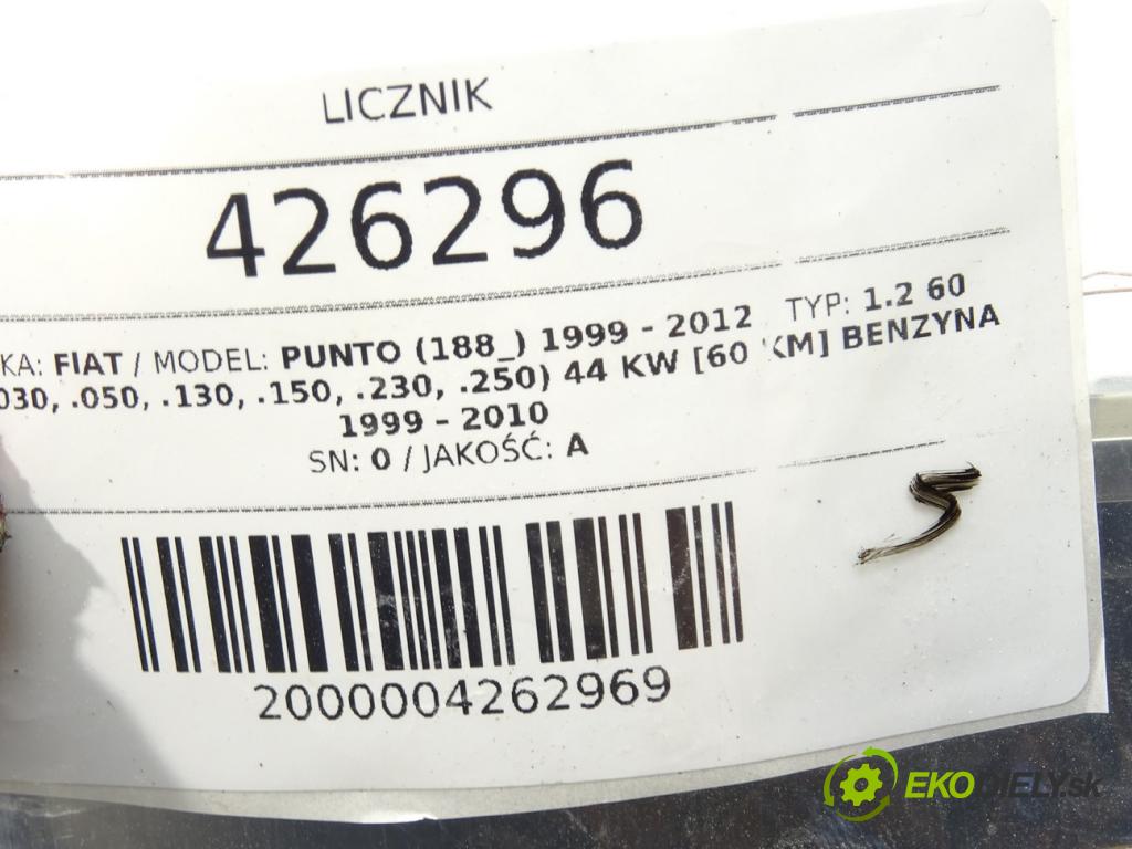 FIAT PUNTO (188_) 1999 - 2012    1.2 60 (188.030, .050, .130, .150, .230, .250) 44   Prístrojovka 46812948 (Prístrojové dosky, displeje)