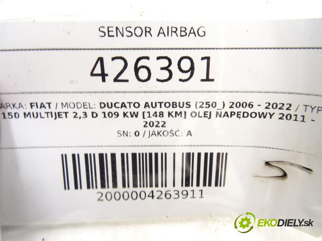 FIAT DUCATO Autobus (250_) 2006 - 2022    150 Multijet 2,3 D 109 kW [148 KM] olej napędowy 2  senzor airbag 01370978080 (Snímače)