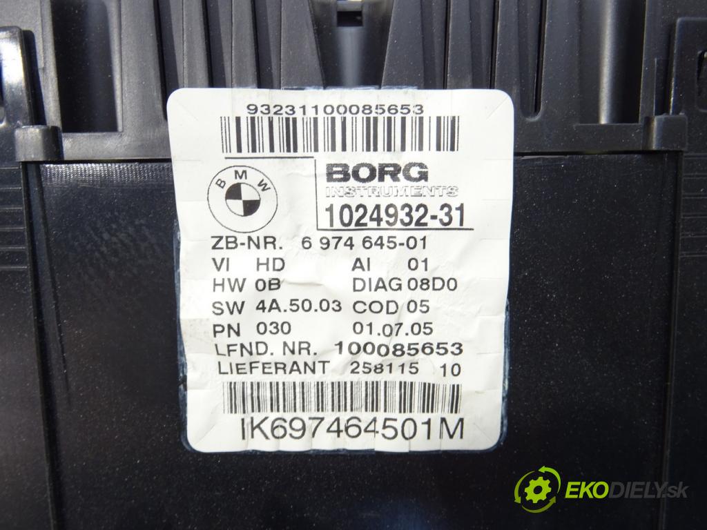 BMW 1 (E87) 2003 - 2013    116 i 85 kW [115 KM] benzyna 2004 - 2011  Prístrojovka 6974645 (Prístrojové dosky, displeje)