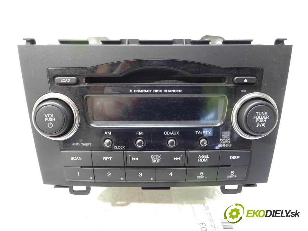 HONDA CR-V III (RE_) 2006 - 2022    2.2 i-CTDi 4WD (RE6) 103 kW [140 KM] olej napędowy  RADIO 39100-SWA-G203 (Audio zariadenia)