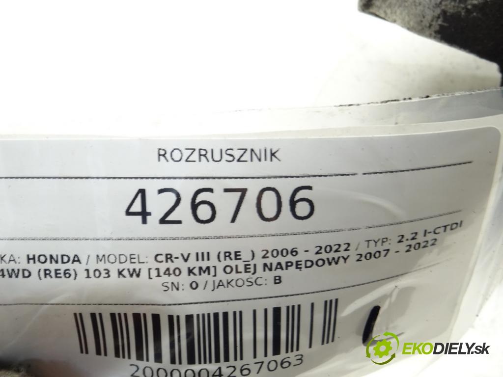 HONDA CR-V III (RE_) 2006 - 2022    2.2 i-CTDi 4WD (RE6) 103 kW [140 KM] olej napędowy  Štartér  (Štartéry)