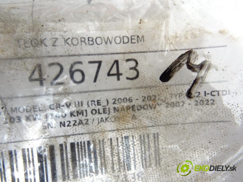 HONDA CR-V III (RE_) 2006 - 2022    2.2 i-CTDi 4WD (RE6) 103 kW [140 KM] olej napędowy  PIEST: ojnica N22A2 (Piesty)