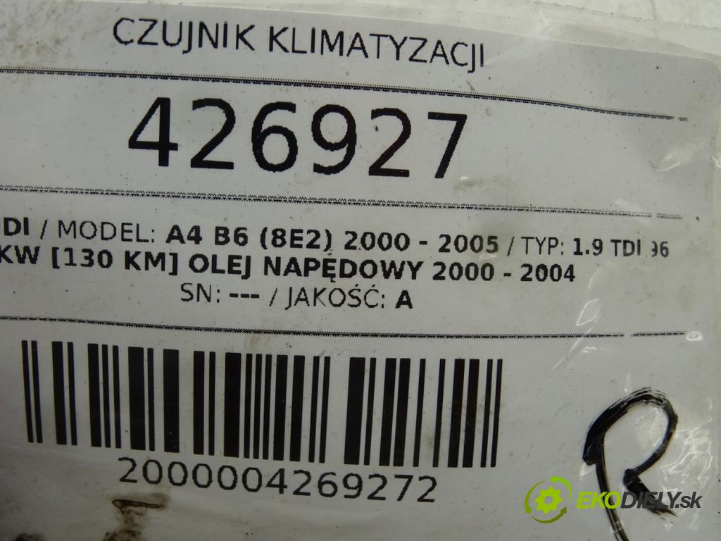 AUDI A4 B6 (8E2) 2000 - 2005    1.9 TDI 96 kW [130 KM] olej napędowy 2000 - 2004  Snímač klimatizácie  (Snímače klimatizácie)