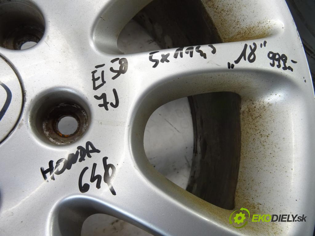 HONDA ---    ---  disky hliníkové 18 7J 5X114,3 ET50 stred CENTR. 64