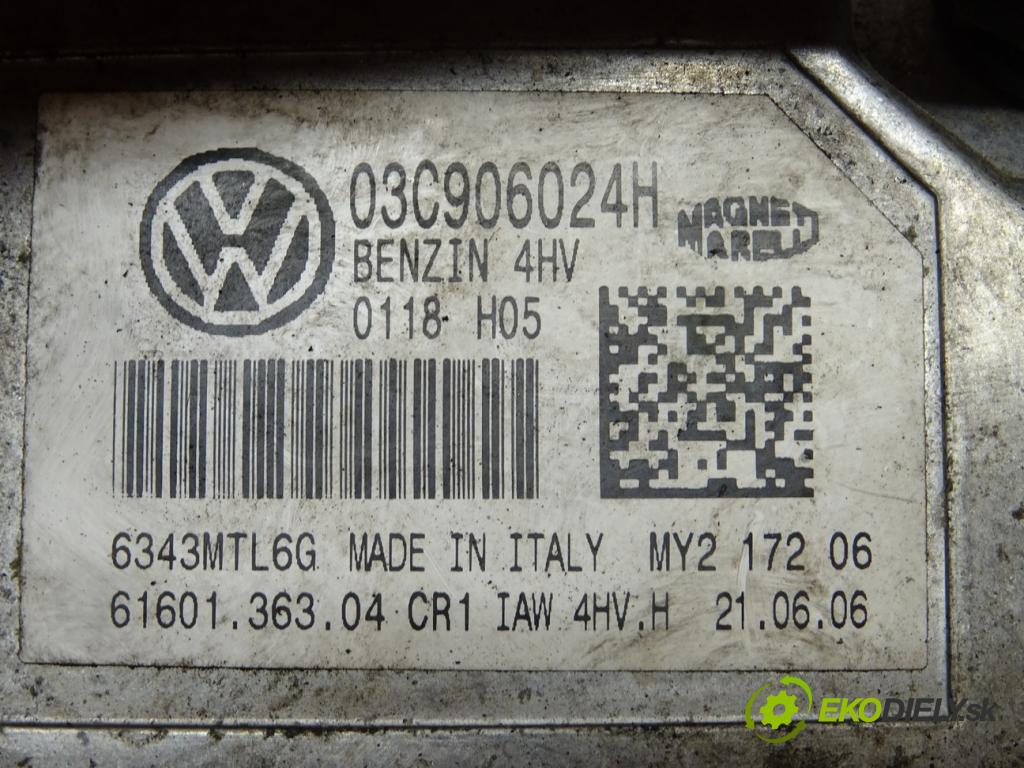 SEAT IBIZA III (6L1) 2002 - 2009    1.4 16V 63 kW [86 KM] benzyna 2006 - 2009  riadiaca jednotka Motor 03C906024H (Riadiace jednotky)