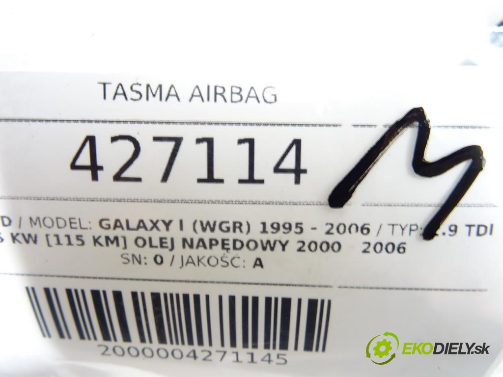 FORD GALAXY I (WGR) 1995 - 2006    1.9 TDI 85 kW [115 KM] olej napędowy 2000 - 2006  Krúžok, slimák airbag 1J0959653B (Airbagy)