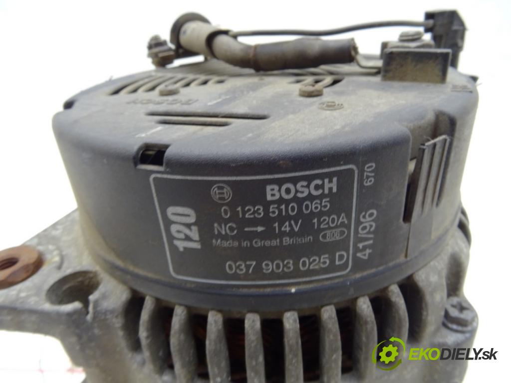 AUDI A3 (8L1) 1996 - 2006    1.8 92 kW [125 KM] benzyna 1996 - 2003  Alternátor 037903025D (Alternátory)