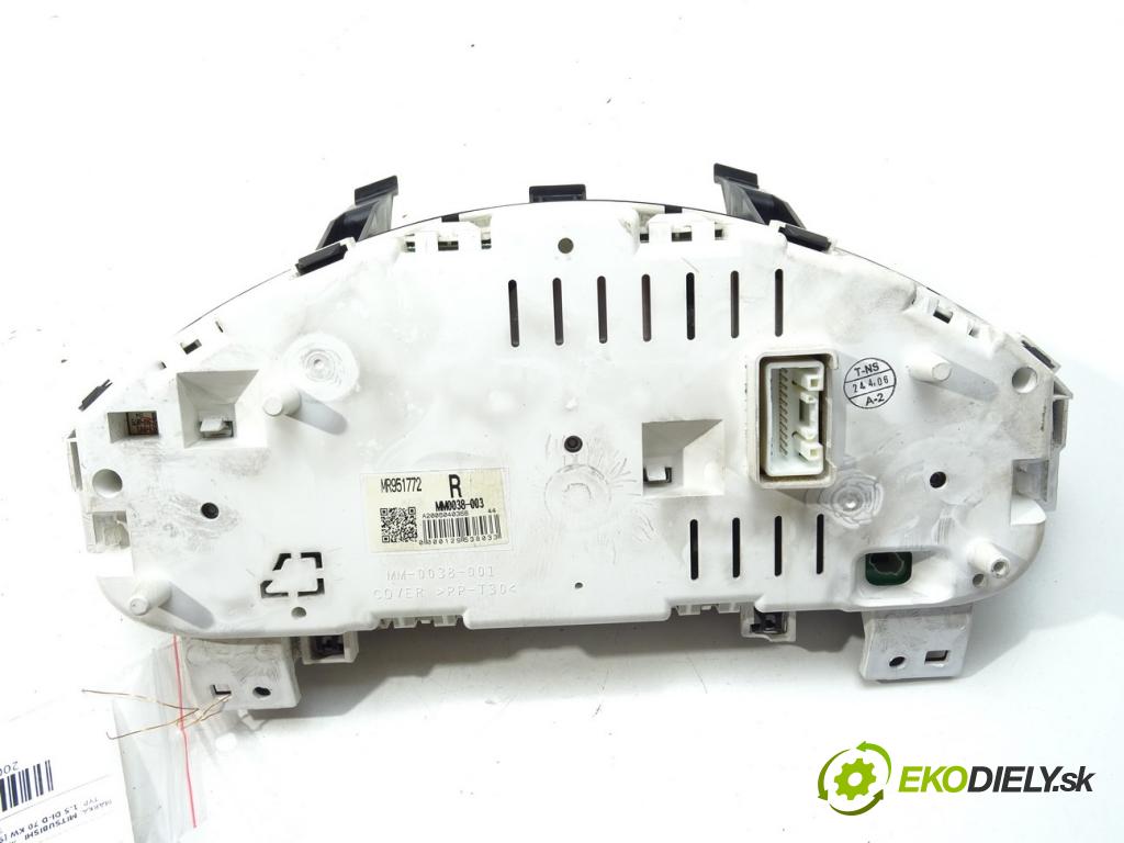 MITSUBISHI COLT VI (Z3_A, Z2_A) 2002 - 2012    1.5 DI-D 70 kW [95 KM] olej napędowy 2004 - 2012  Prístrojovka MR951772 (Prístrojové dosky, displeje)