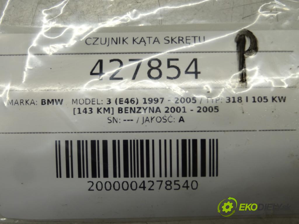 BMW 3 (E46) 1997 - 2005    318 i 105 kW [143 KM] benzyna 2001 - 2005  Snímač uhlu uhlu 6760232