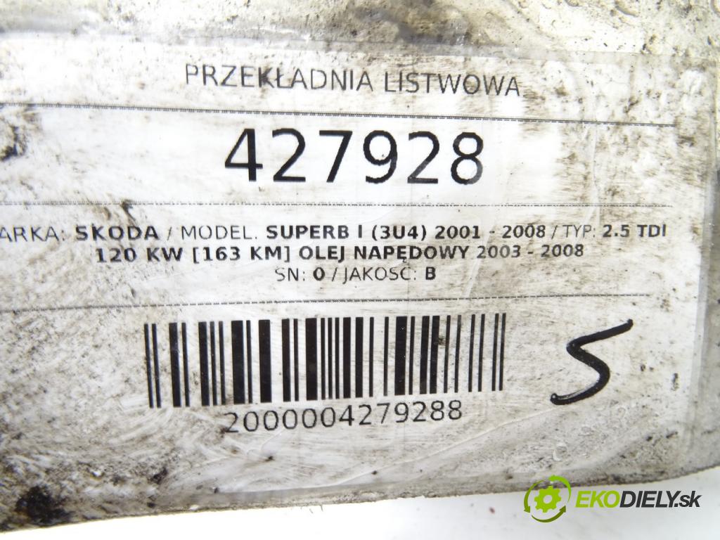 SKODA SUPERB I (3U4) 2001 - 2008    2.5 TDI 120 kW [163 KM] olej napędowy 2003 - 2008  riadenie 7852501580 (Riadenia)