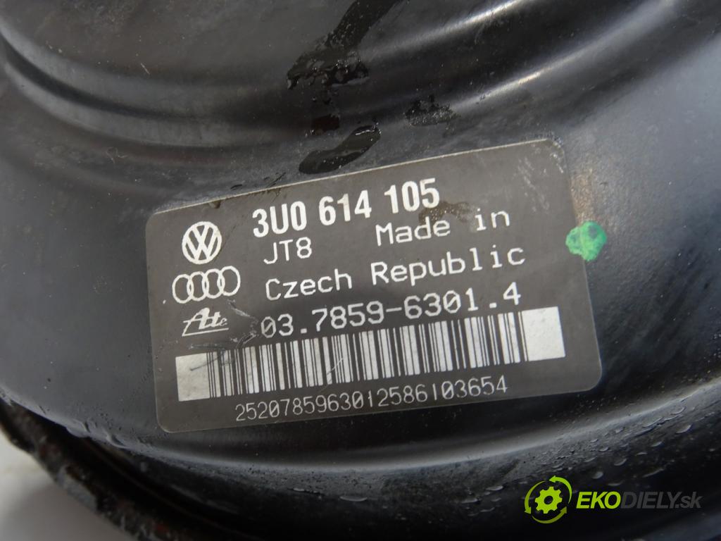 SKODA SUPERB I (3U4) 2001 - 2008    2.5 TDI 120 kW [163 KM] olej napędowy 2003 - 2008  Posilovač Pumpa brzdová 3U0614105 (Posilňovače bŕzd)