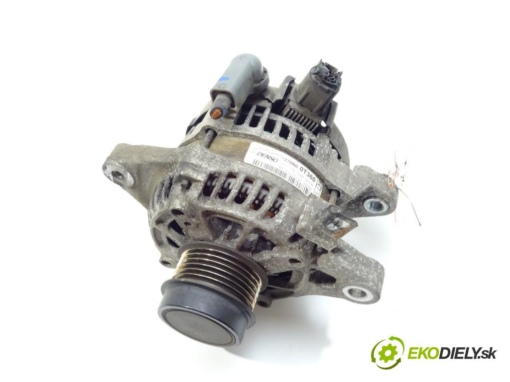 TOYOTA COROLLA sedan (_E18_, ZRE1_) 2013 - 2019    1.6 (ZRE181_) 97 kW [132 KM] benzyna 2013 - 2018  Alternátor 27060-0T360 (Alternátory)