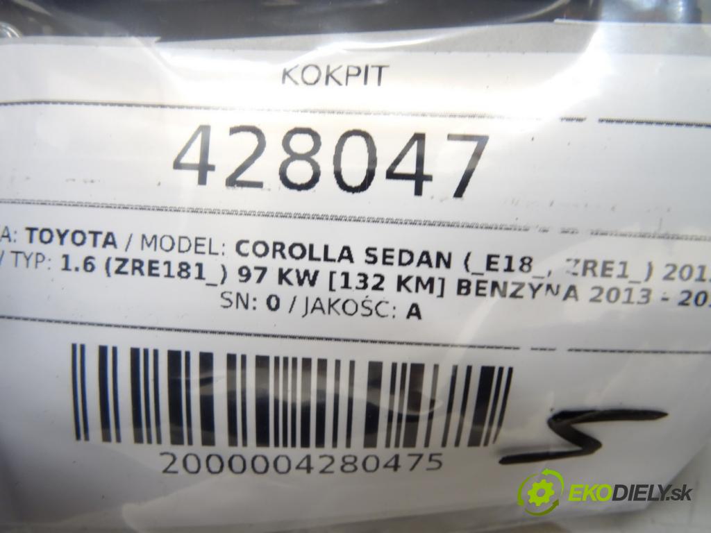 TOYOTA COROLLA sedan (_E18_, ZRE1_) 2013 - 2019    1.6 (ZRE181_) 97 kW [132 KM] benzyna 2013 - 2018  Palubná doska  (Palubné dosky)