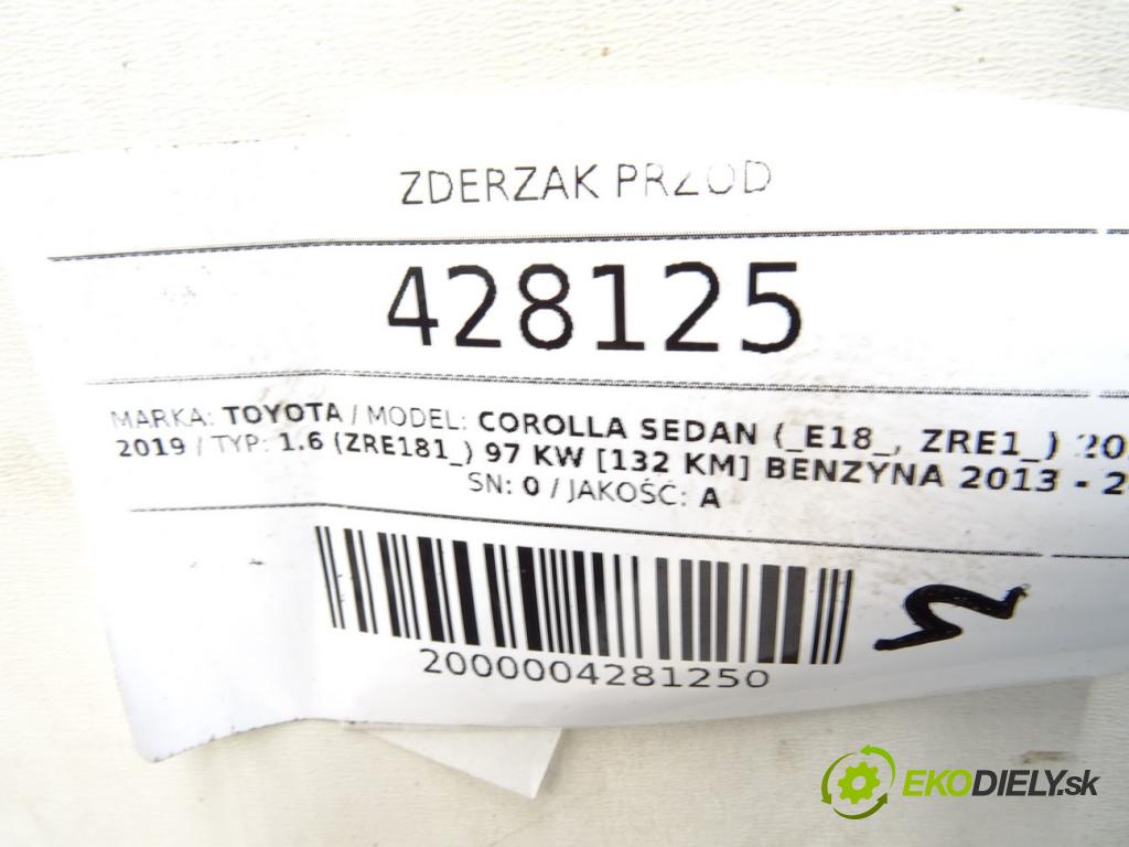 TOYOTA COROLLA sedan (_E18_, ZRE1_) 2013 - 2019    1.6 (ZRE181_) 97 kW [132 KM] benzyna 2013 - 2018  nárazník přední část