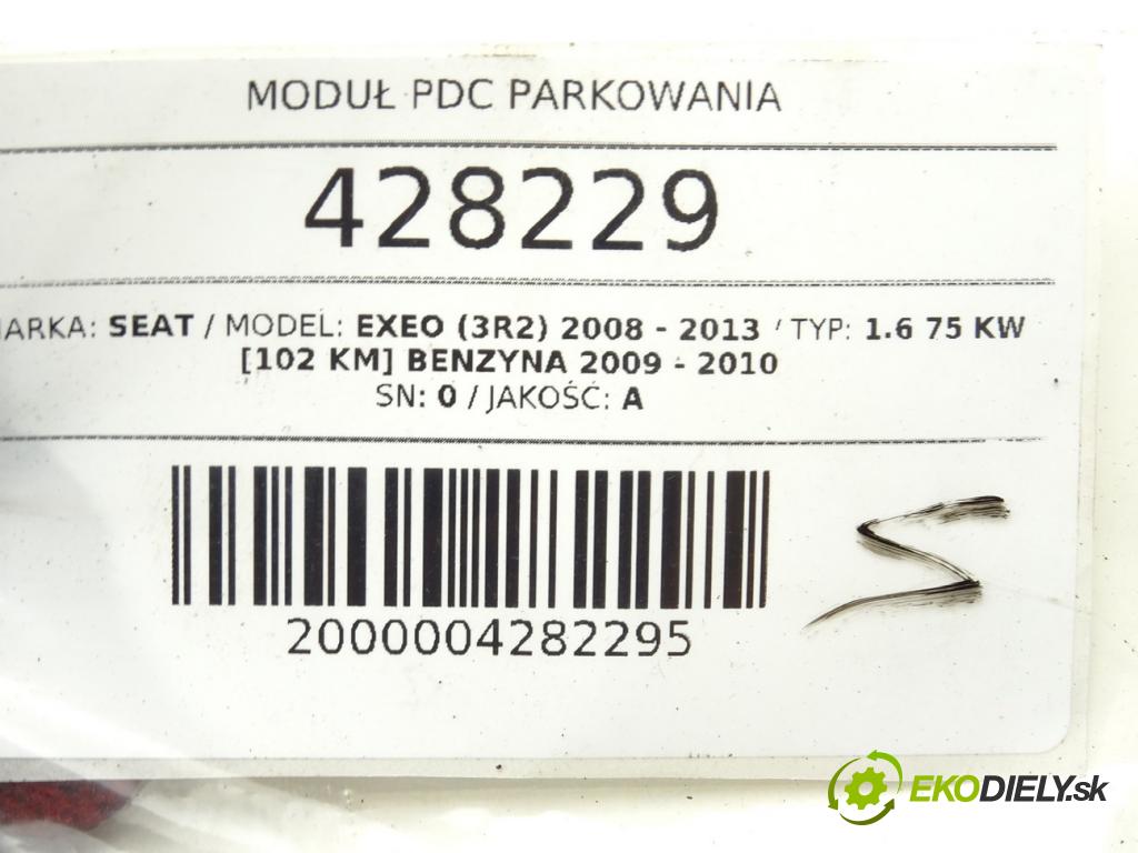 SEAT EXEO (3R2) 2008 - 2013    1.6 75 kW [102 KM] benzyna 2009 - 2010  Modul PDC 3R0919475 (Ostatné)