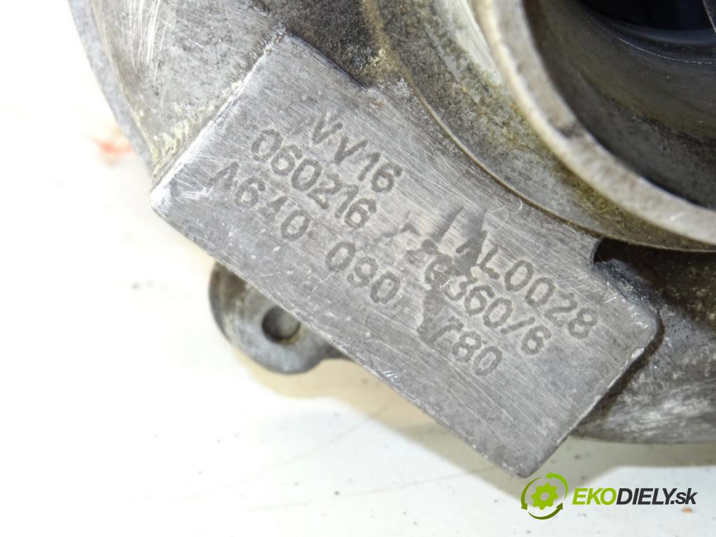 MERCEDES-BENZ KLASA A (W169) 2004 - 2012    A 180 CDI (169.007, 169.307) 80 kW [109 KM] olej n  Turbodúchadlo,turbo A6400901780 (Turbodúchadlá (kompletné))