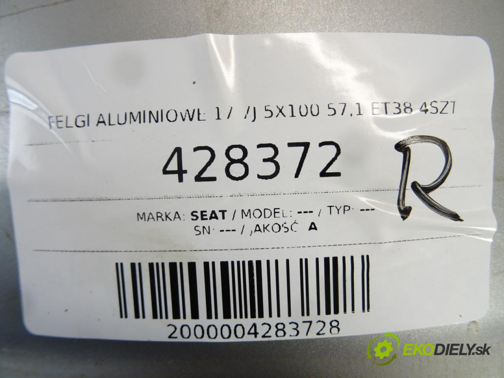 SEAT ---    ---  disky hliníkové 17 7J 5X100 57,1 ET38 4SZT