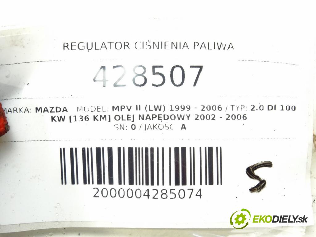MAZDA MPV II (LW) 1999 - 2006    2.0 DI 100 kW [136 KM] olej napędowy 2002 - 2006  Regulátor tlaku paliva  (Ostatné)