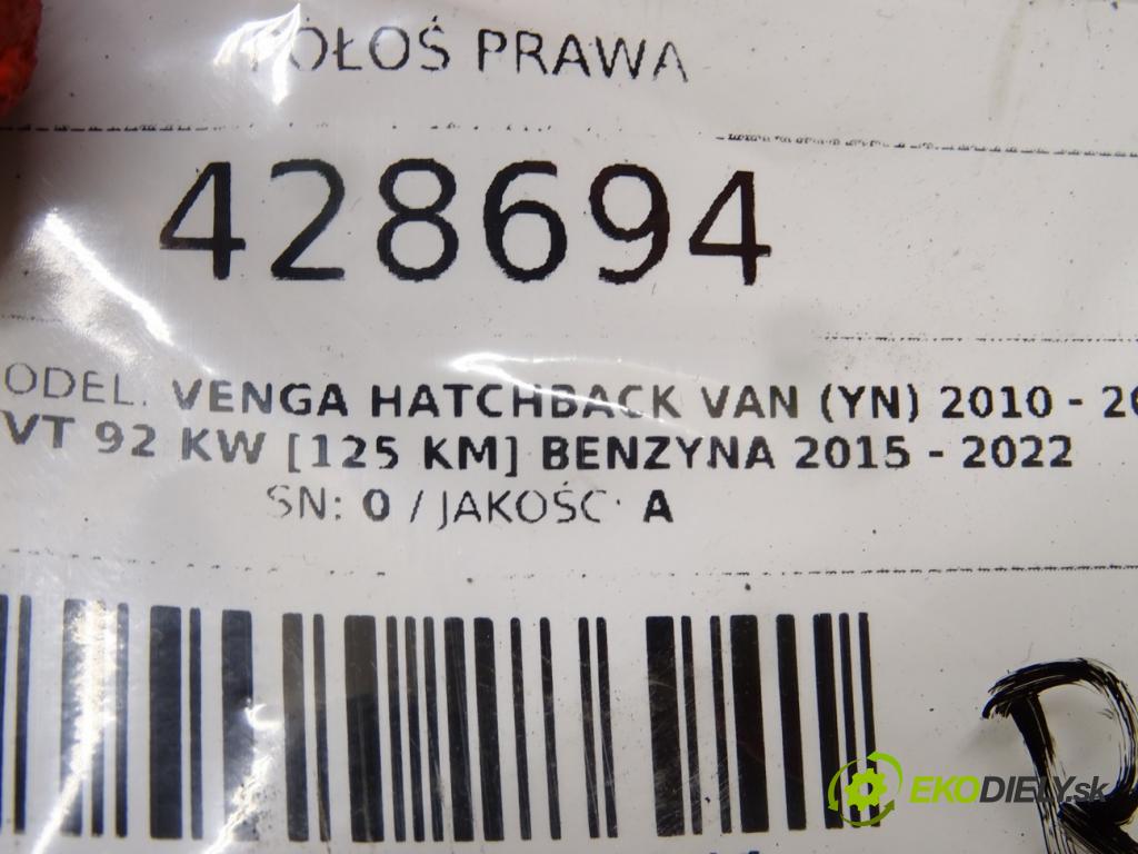 KIA VENGA Hatchback Van (YN) 2010 - 2022    CVVT 92 kW [125 KM] benzyna 2015 - 2022  Poloos pravá 495011K300 (Poloosy)