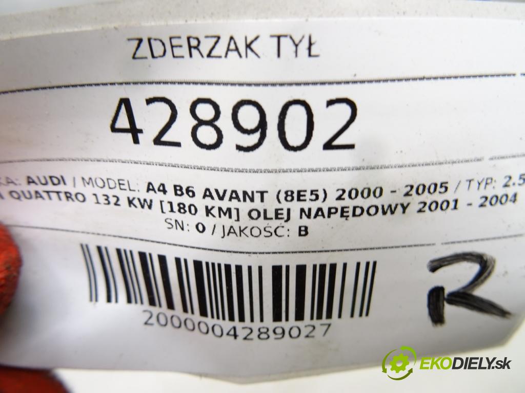 AUDI A4 B6 Avant (8E5) 2000 - 2005    2.5 TDI quattro 132 kW [180 KM] olej napędowy 2001  nárazník zadní část