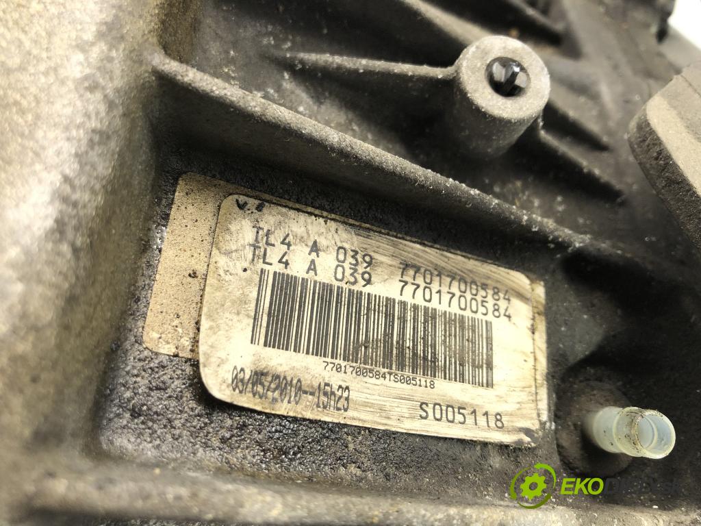 RENAULT CLIO III (BR0/1, CR0/1) 2005 - 2014    1.6 16V GT (BR10, CR10) 94 kW [128 KM] benzyna 200  Prevodovka TL4A039 (Prevodovky)