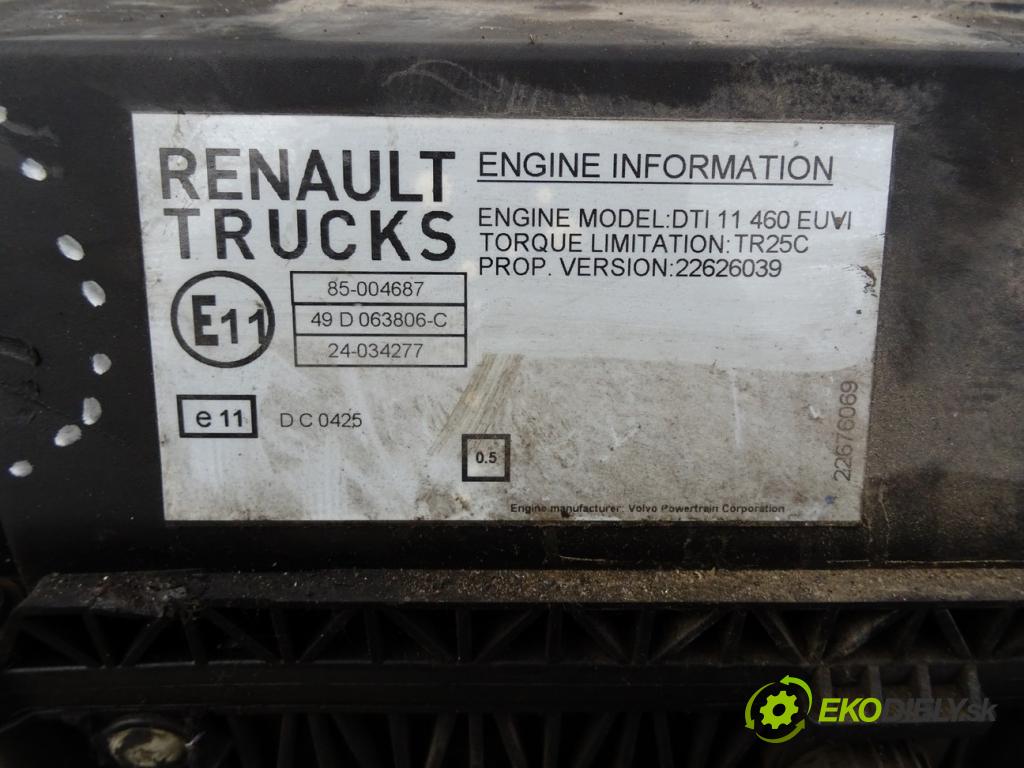RENAULT TRUCKS T 2013 - 2022    460P LOW  Motor DTI11 (Motory (kompletné))
