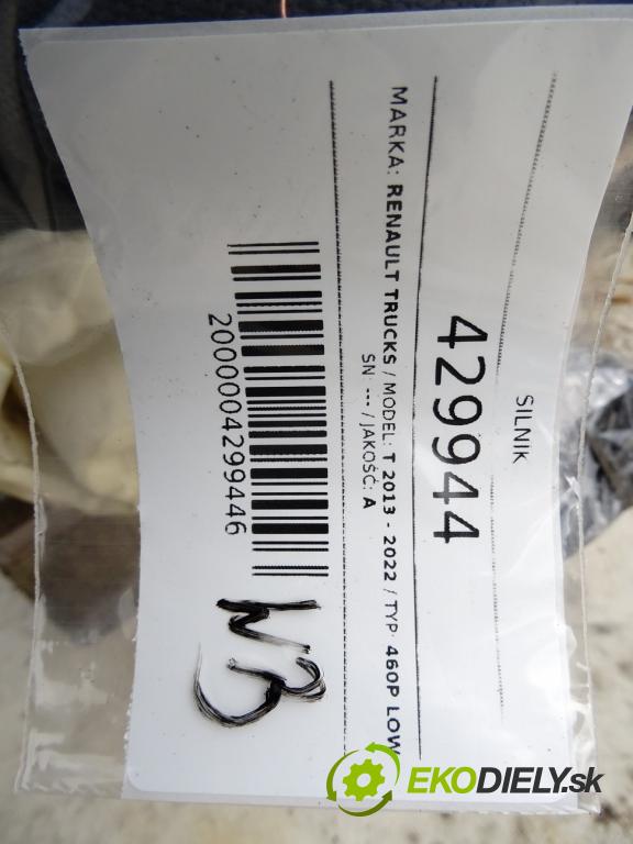 RENAULT TRUCKS T 2013 - 2022 460P LOW Motor DTI11 (Motory (kompletné))