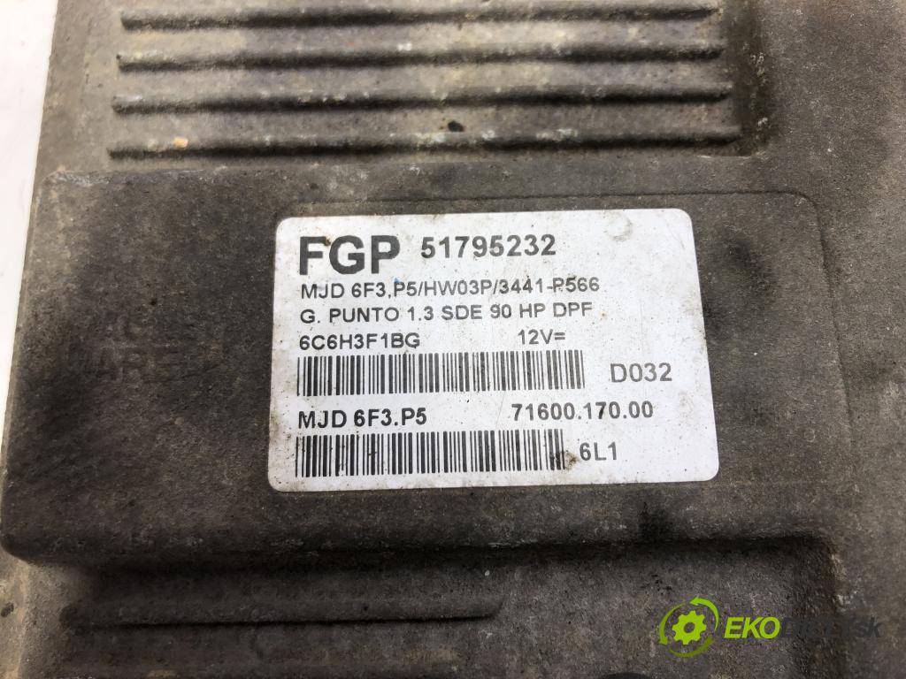 FIAT GRANDE PUNTO (199_) 2005 - 2022 1.3 D Multijet (199.AXD11, 199.AXD1A, 199.AXD1B,.. riadiaca jednotka Motor 51795232 (Riadiace jednotky)