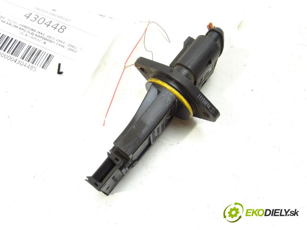 SEAT CORDOBA (6K1, 6K2) 1993 - 2002    1.9 TDI 66 kW [90 KM] olej napędowy 1996 - 2002  Váha vzduchu 0 (Váhy vzduchu)