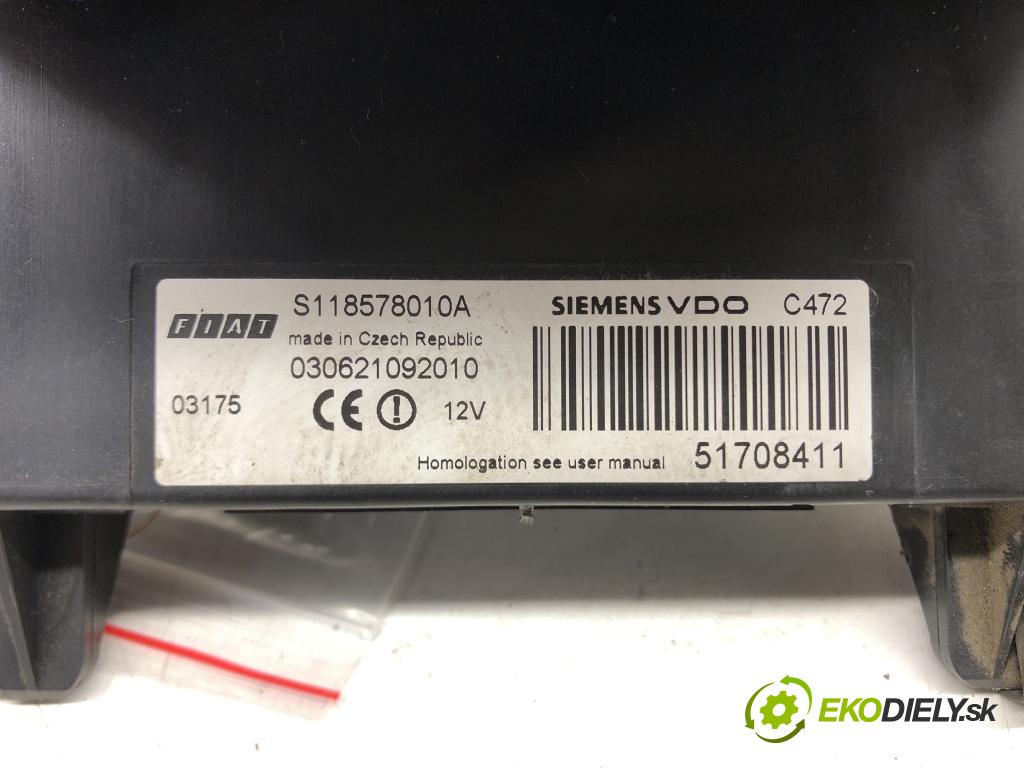 FIAT PANDA (169_) 2003 - 2022    1.1 (169.AXA1A) 40 kW [54 KM] benzyna 2003 - 2022  modul BSI 51708411 (Pojistkové skříňky)