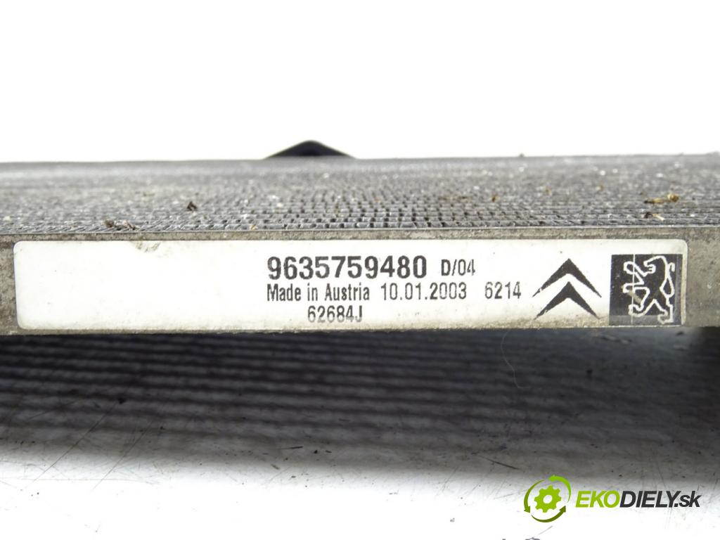 CITROEN C3 I (FC_, FN_) 2002 - 2022    1.6 16V 80 kW [109 KM] benzyna 2002 - 2010  Chladič klimatizácie 9635759480 (Chladiče klimatizácie)