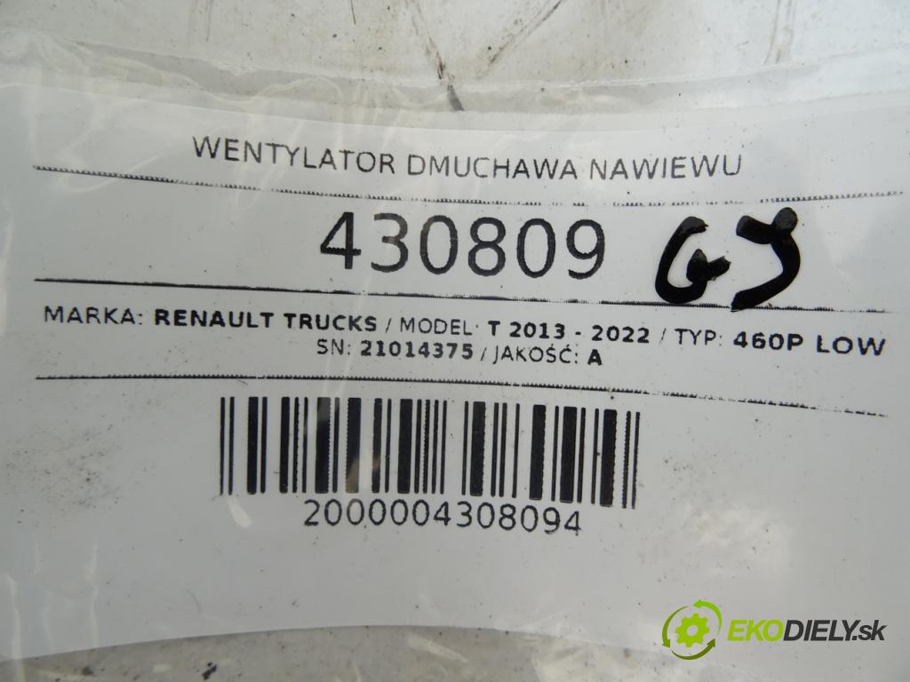 RENAULT TRUCKS T 2013 - 2022    460P LOW  ventilátor topení Y6605005 (Ventilátory topení)