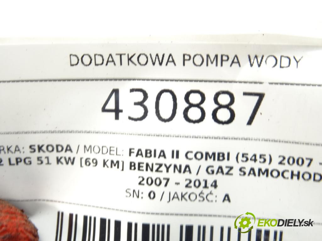 SKODA FABIA II Combi (545) 2007 - 2014    1.2 LPG 51 kW [69 KM] Benzyna / gaz samochodowy (L  DALŠÍ: Pumpa vody  (Vodné pumpy)