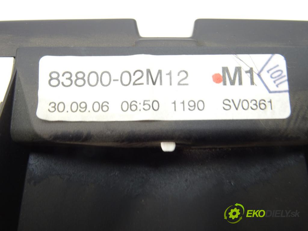 TOYOTA AURIS (_E15_) 2006 - 2012    2.0 D-4D (ADE150_) 93 kW [126 KM] olej napędowy 20  Prístrojovka 83800-02M12 (Prístrojové dosky, displeje)