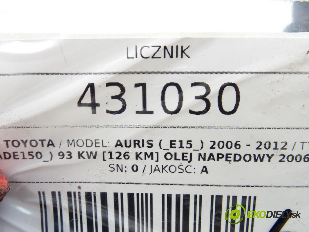 TOYOTA AURIS (_E15_) 2006 - 2012    2.0 D-4D (ADE150_) 93 kW [126 KM] olej napędowy 20  Prístrojovka 83800-02M12 (Prístrojové dosky, displeje)