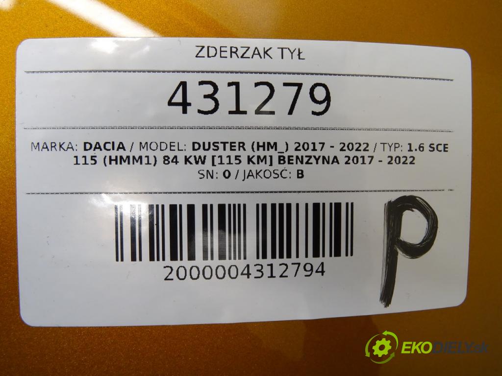 DACIA DUSTER (HM_) 2017 - 2022    1.6 SCe 115 (HMM1) 84 kW [115 KM] benzyna 2017 - 2  nárazník zadní část