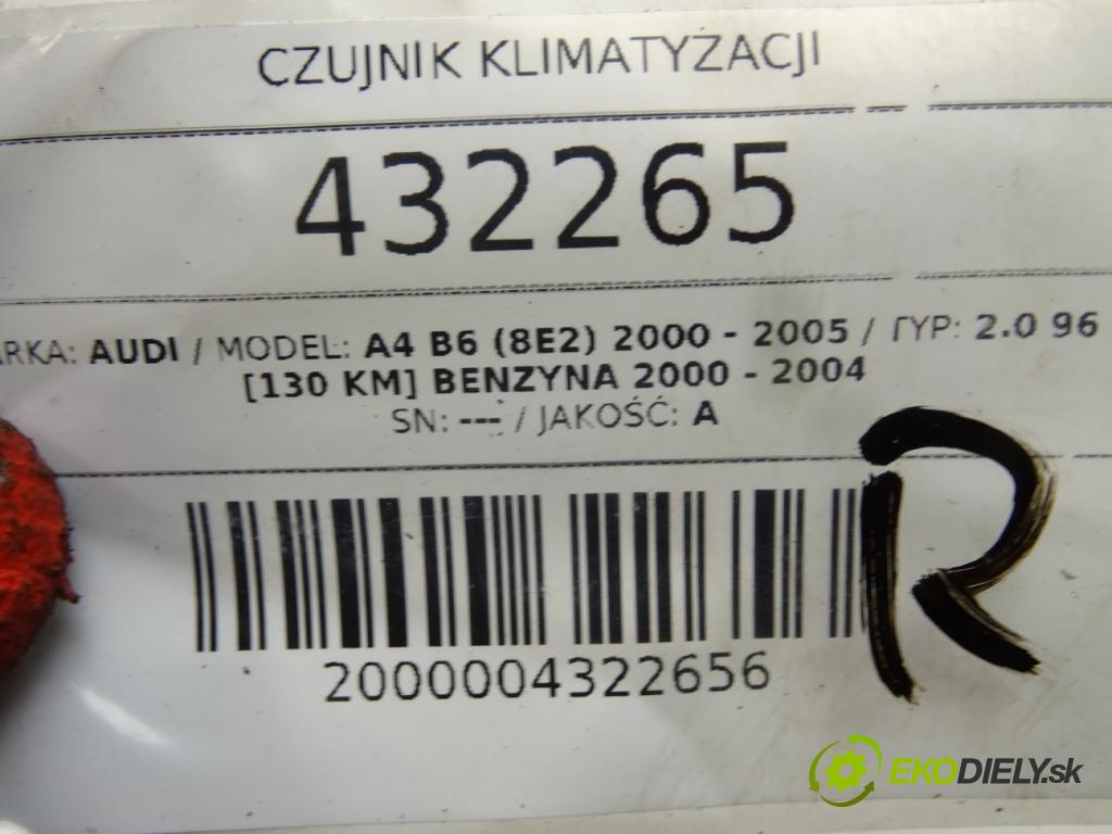 AUDI A4 B6 (8E2) 2000 - 2005    2.0 96 kW [130 KM] benzyna 2000 - 2004  Snímač klimatizácie 8Z0959126 (Snímače klimatizácie)