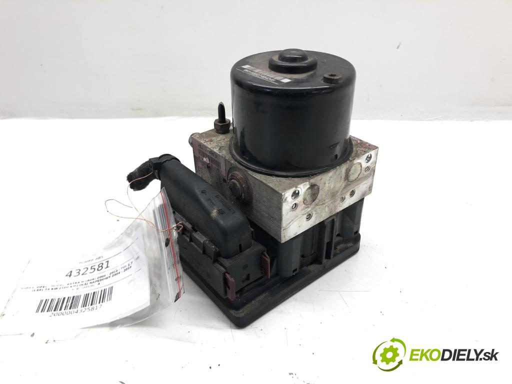 OPEL ASTRA H (A04) 2004 - 2014    1.7 CDTI (L48) 74 kW [100 KM] olej napędowy 2004 -  Pumpa ABS 10.0960-0523.3 (Pumpy ABS)