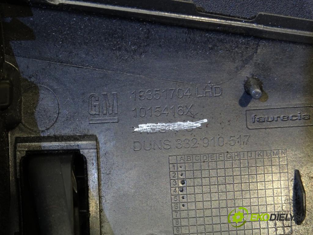 OPEL ZAFIRA TOURER C (P12) 2011 - 2022    2.0 CDTi (75) 96 kW [130 KM] olej napędowy 2011 -   Priehradka, kastlík spolujazdca 13351704 (Priehradky, kastlíky)