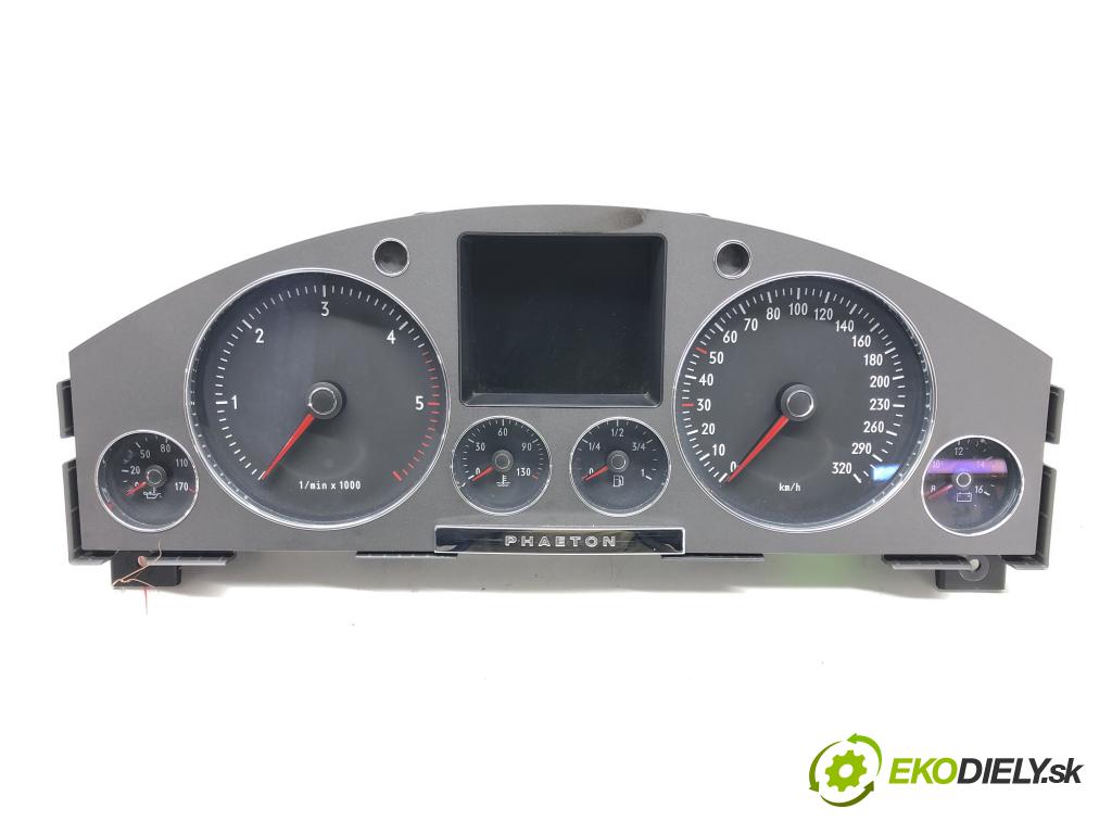 VW PHAETON (3D1, 3D2, 3D3, 3D4, 3D6, 3D7, 3D8, 3D9) 2002 - 2016    5.0 V10 TDI 4motion 230 kW [313 KM] olej napędowy   Prístrojovka 3D0920882E (Prístrojové dosky, displeje)