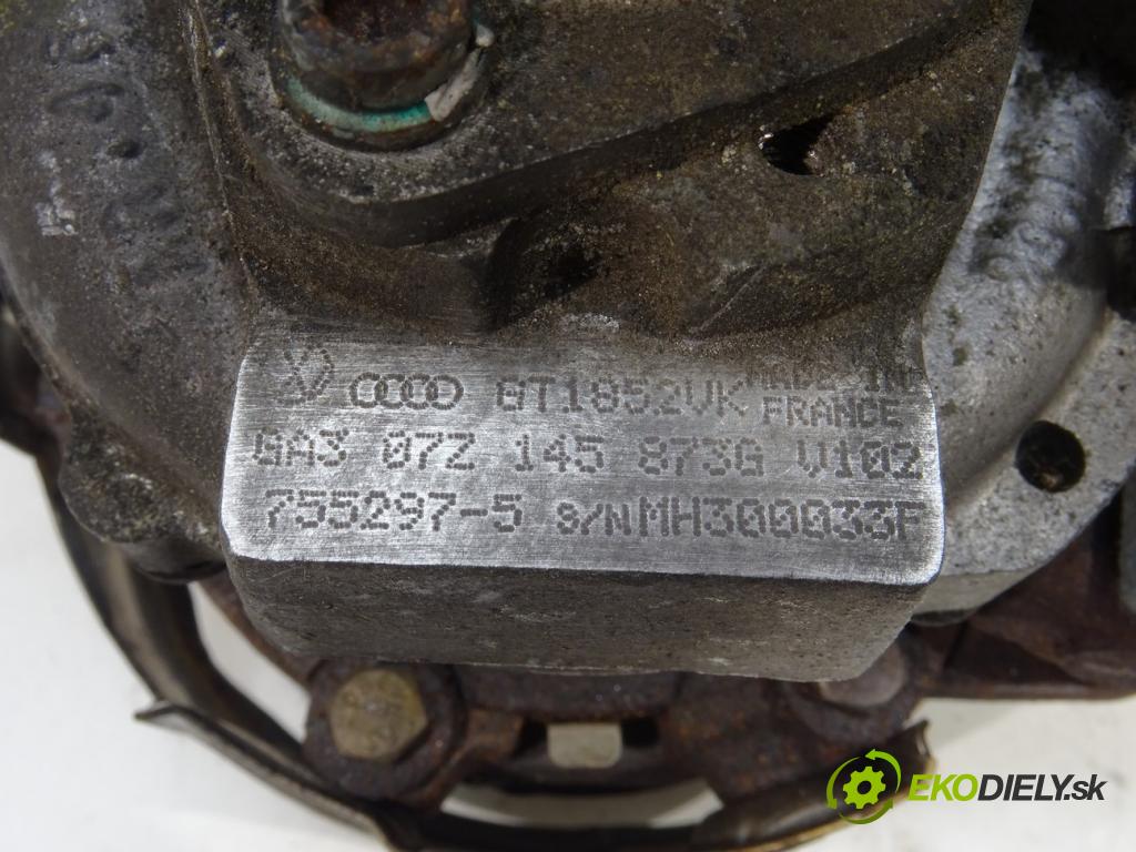 VW PHAETON (3D1, 3D2, 3D3, 3D4, 3D6, 3D7, 3D8, 3D9) 2002 - 2016    5.0 V10 TDI 4motion 230 kW [313 KM] olej napędowy   Turbodúchadlo,turbo 07Z145873G (Turbodúchadlá (kompletné))