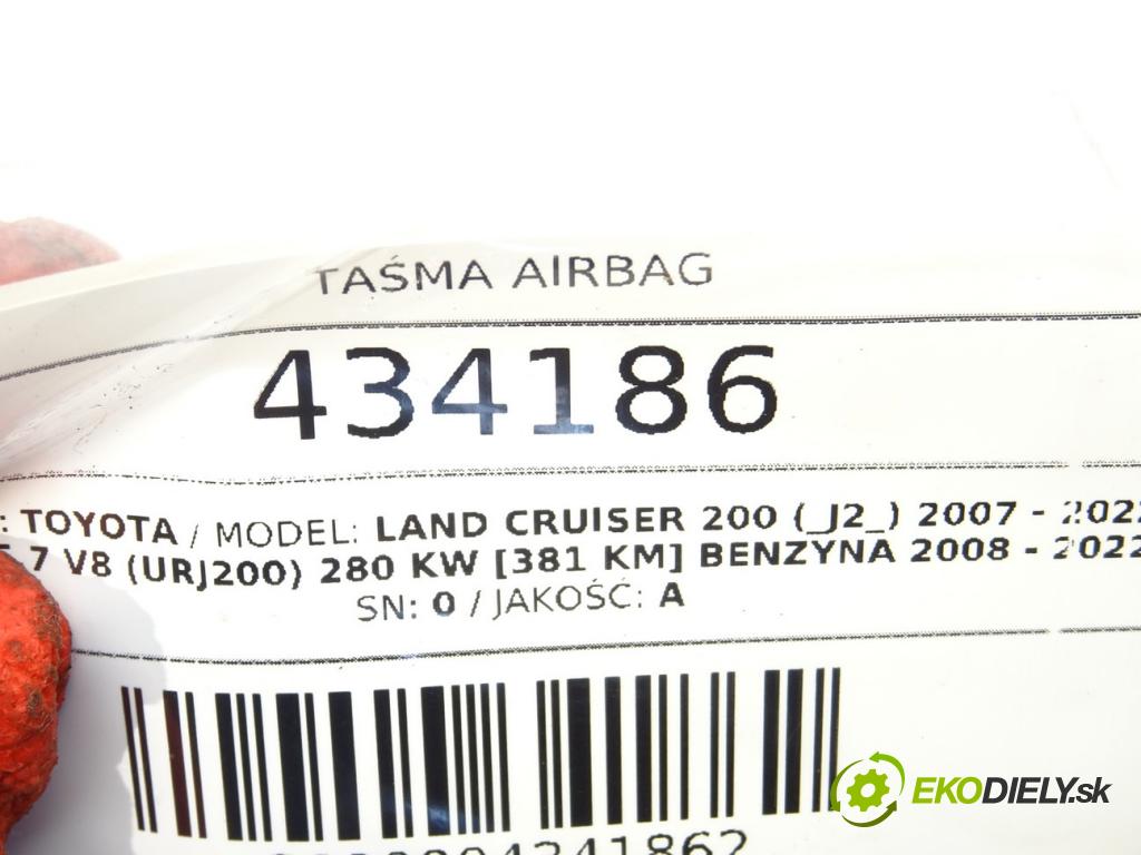 TOYOTA LAND CRUISER 200 (_J2_) 2007 - 2022    5.7 V8 (URJ200) 280 kW [381 KM] benzyna 2008 - 202  kroužek slimák airbag  (Airbagy)